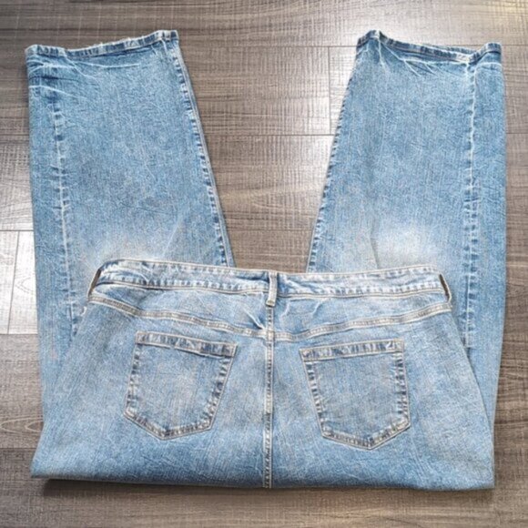NEW Torrid Perfect Wide Leg Vintage Jeans Size 16 Vintage Stretch Ripped Knee - Picture 10 of 15